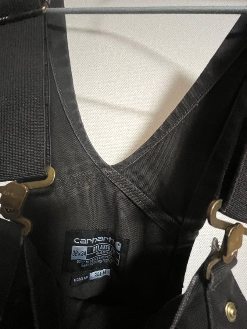 carhartt ダックオーバーオール　38×34 ブラウン WORKWEAR