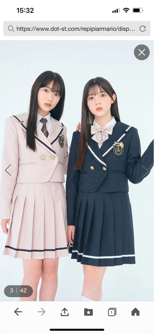 repipi armario 卒服　Mサイズ