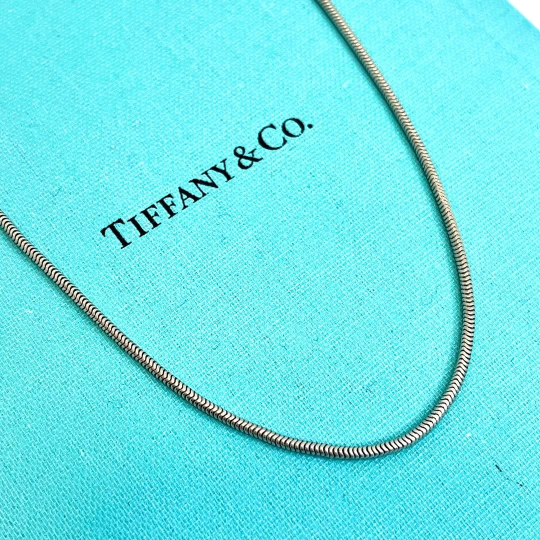 ティファニー スネークチェーン ネックレス チェーン 45cm シルバー925