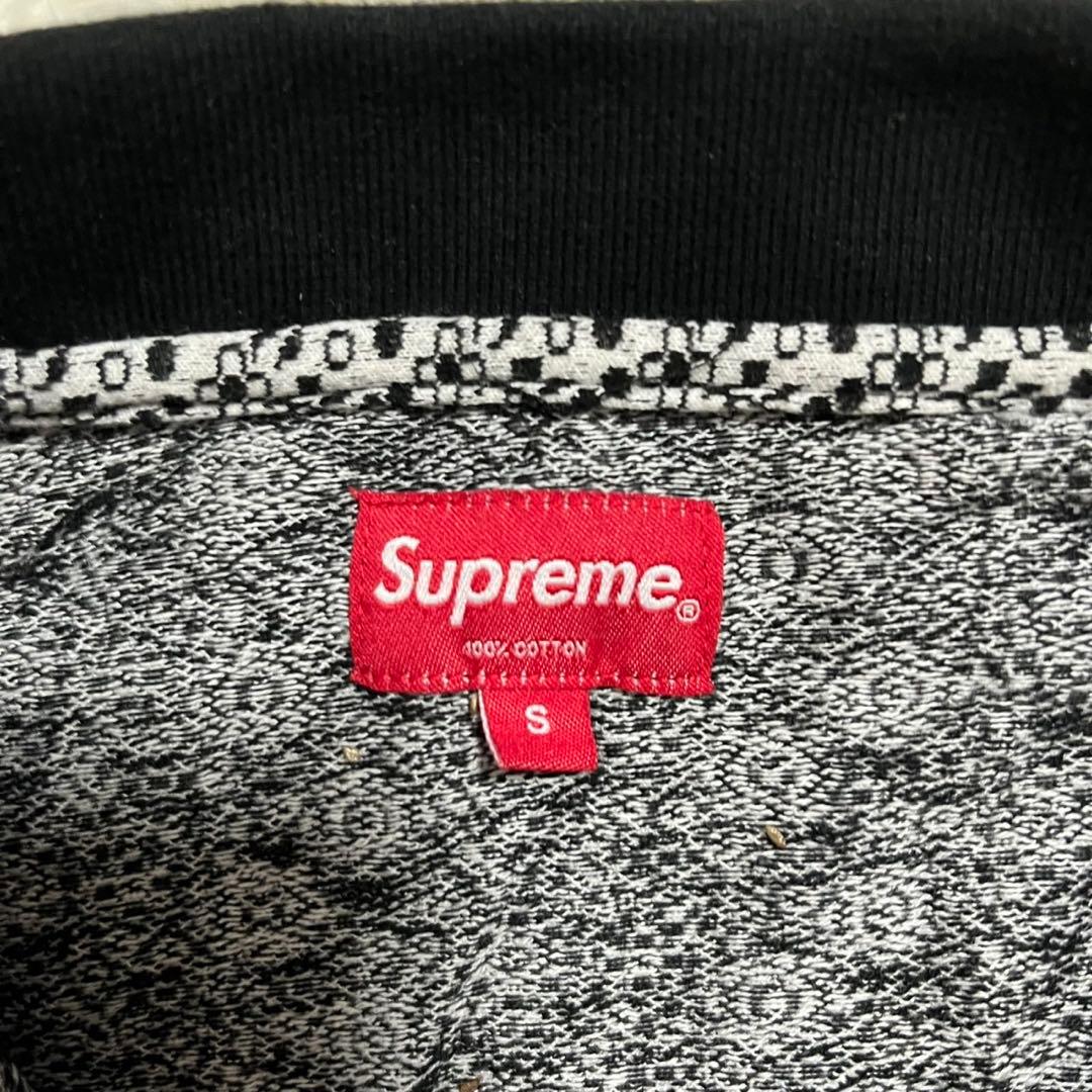 supreme 18aw フラワー　ハーフジップ　ニット