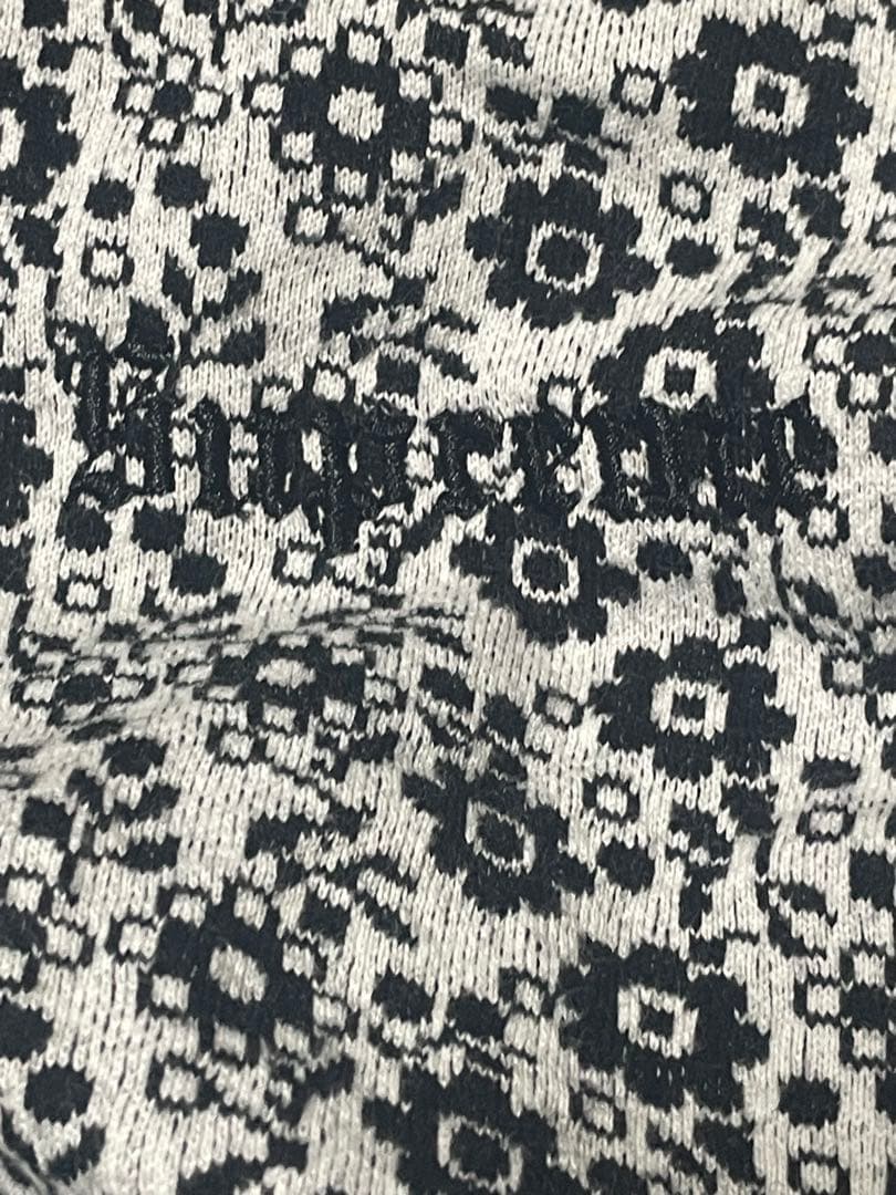 supreme 18aw フラワー　ハーフジップ　ニット