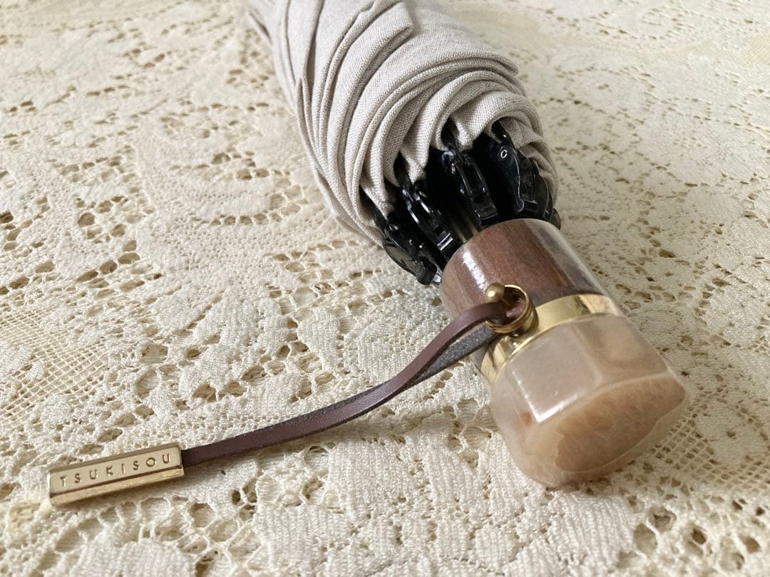 最終価格　新品　TUKISOU月装ツキソウ　高級麻100%UV加工日傘　和装にも