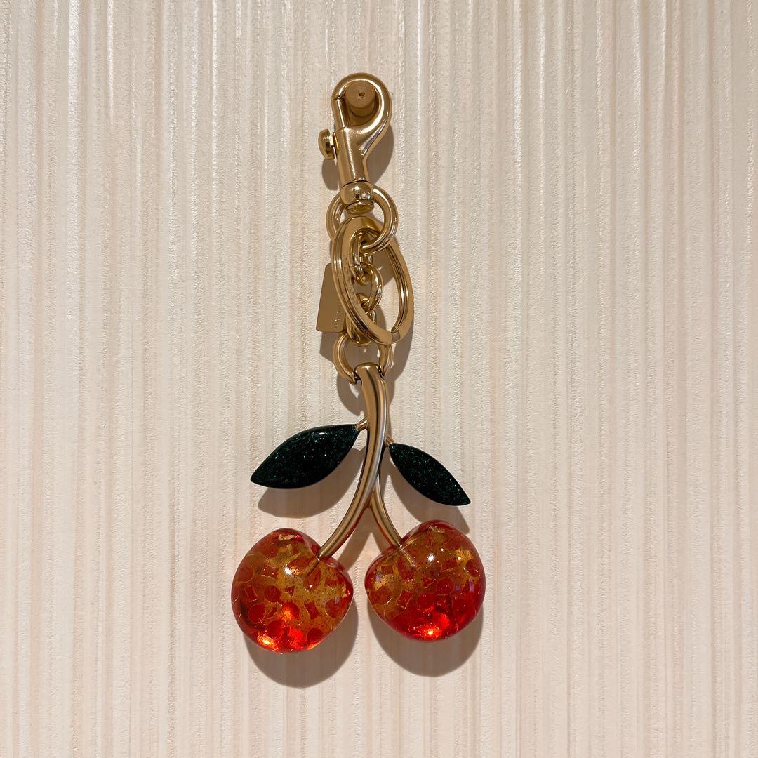 【正規品美品】COACHコーチ チェリーキーホルダー チャーム さくらんぼ