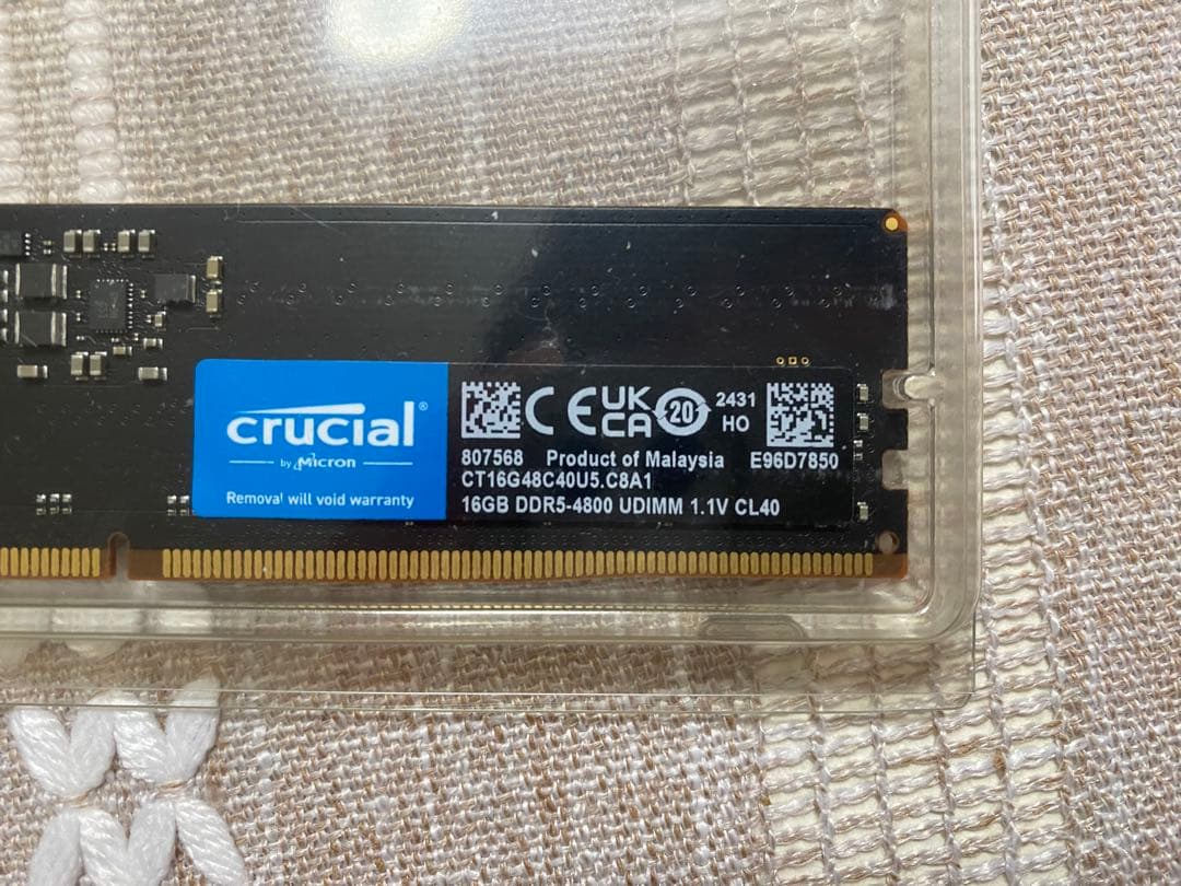 crucial DDR5 16GB x1 4800MT/s CL40 新品 2)