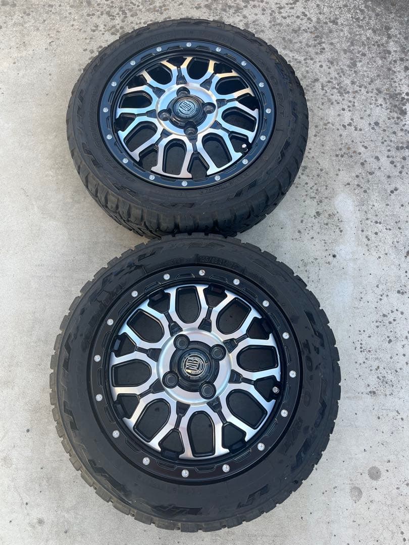 マッドバーン4.5j＋45 オープンカントリー155/65r14 2本セット①