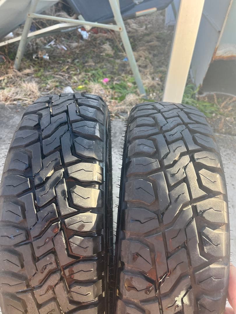 マッドバーン4.5j＋45 オープンカントリー155/65r14 2本セット①