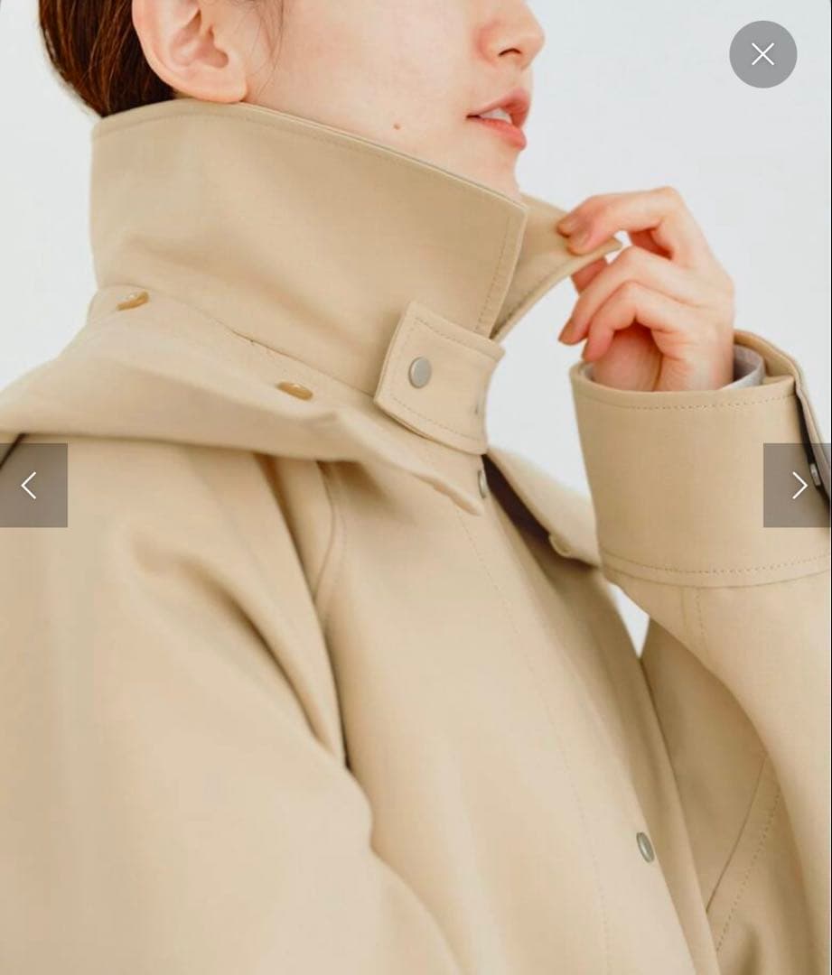 「MOM様」IENA ベージュサイズ38 トリプルクロスフードコート