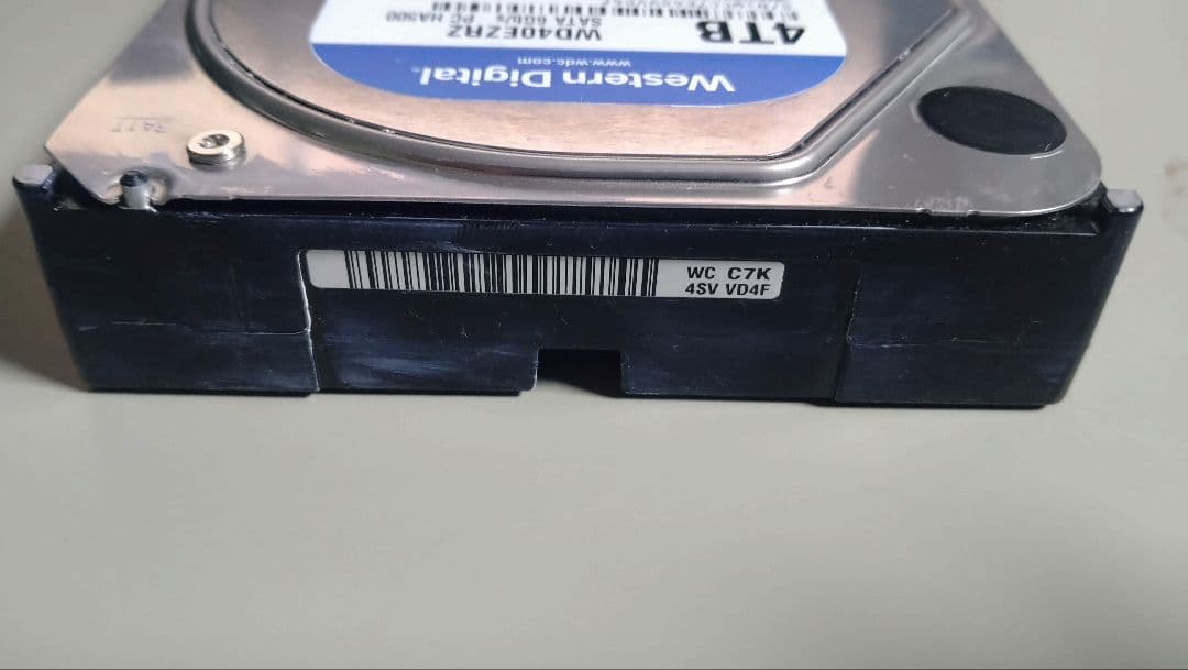 内蔵型 ハードディスク 4T Western Digital Blue 初期化済