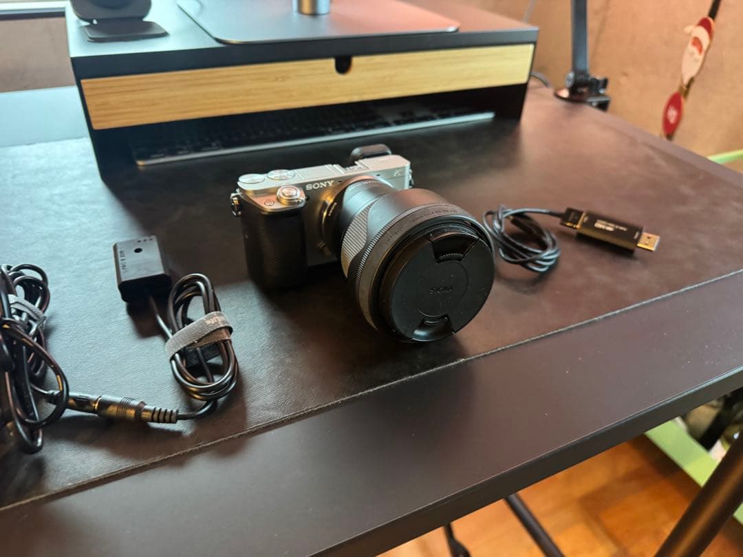 【配信完成セット】α6000＋名玉Sigma 16mm★給電＆プロ設定付