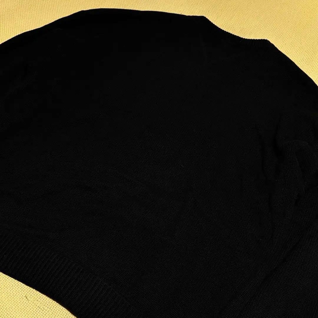 古着 80's エディーバウアー コットンニット リブニット セーター 黒タグ