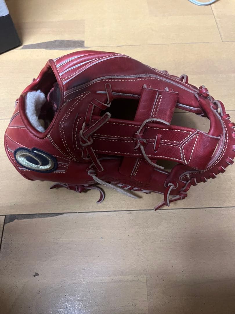 asics GOLD STAGE 硬式グローブ 赤 i pro 【値段交渉可】