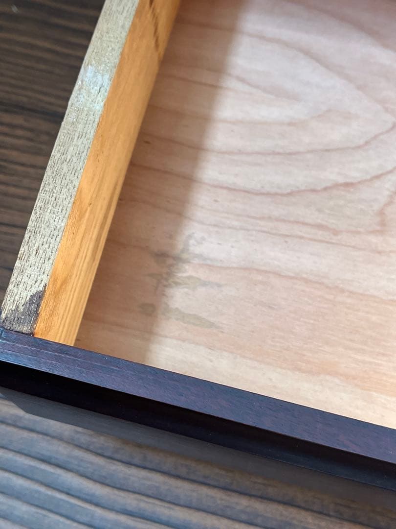 直接引取り可　民芸家具　ダークブラウン6段チェスト