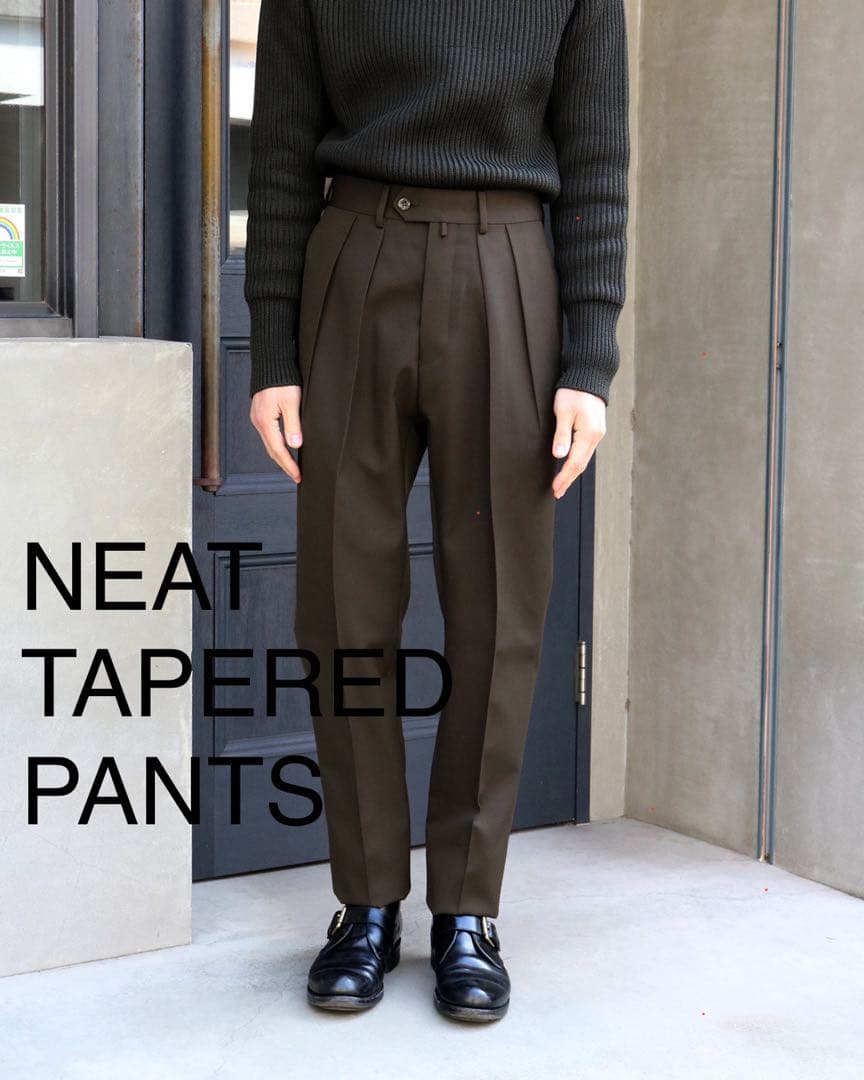 NEAT ニート スラックス　テーパード　パンツ　AWC アメリカ　サージ