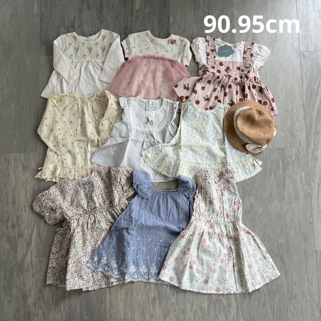 新品含 女の子 姉妹 ベビー 半袖 25点まとめ売り 80 90 95