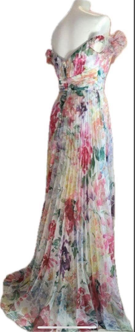 みさみさ様Marchesa Notte 花柄オフショルダー ロングドレス2サイズ