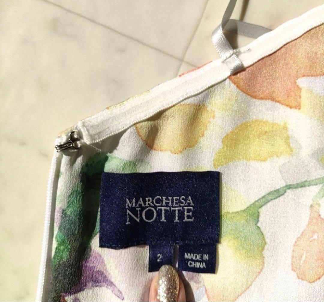 みさみさ様Marchesa Notte 花柄オフショルダー ロングドレス2サイズ