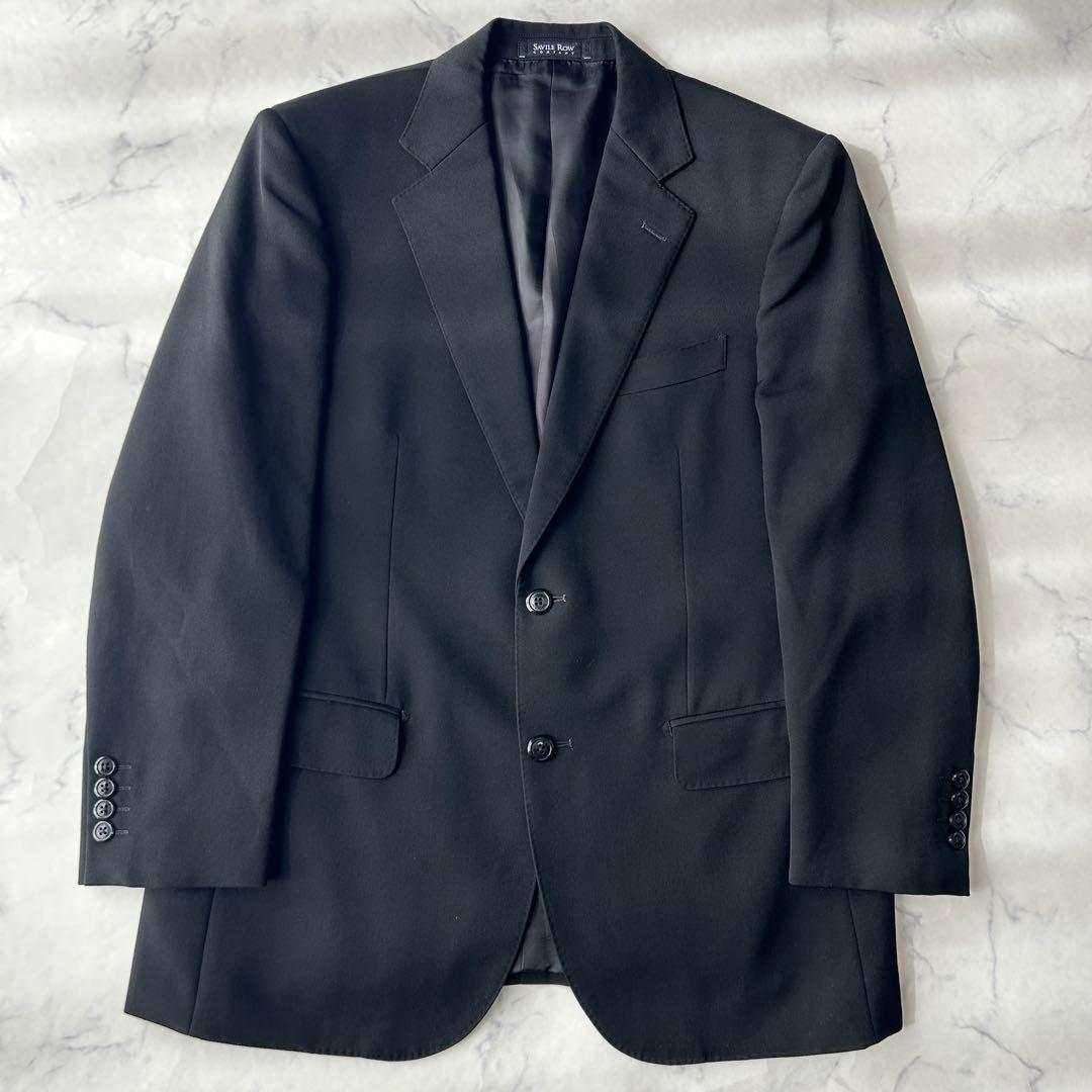 ドーメル×セヴィルロウ　カシミヤ混　ビジネススーツ　セットアップ　ウエスト調整可