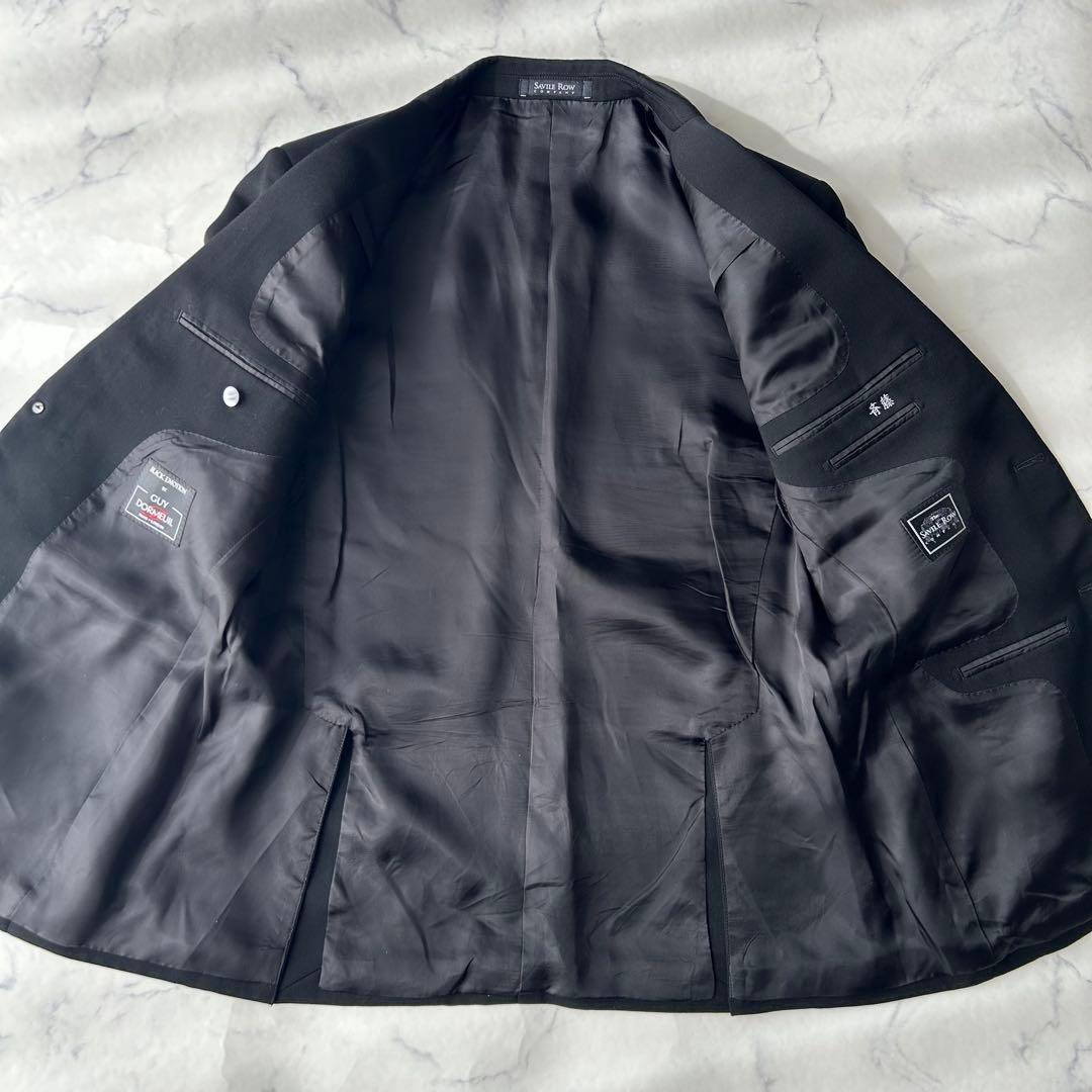 ドーメル×セヴィルロウ　カシミヤ混　ビジネススーツ　セットアップ　ウエスト調整可