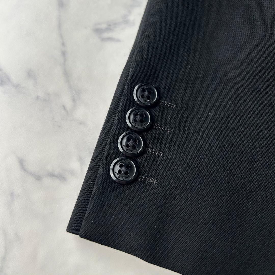 ドーメル×セヴィルロウ　カシミヤ混　ビジネススーツ　セットアップ　ウエスト調整可