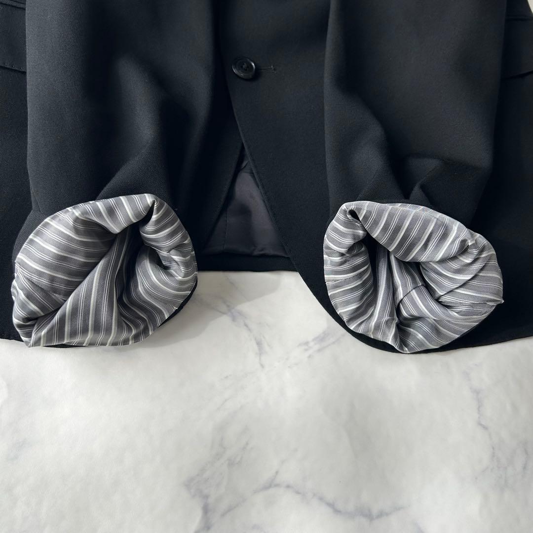 ドーメル×セヴィルロウ　カシミヤ混　ビジネススーツ　セットアップ　ウエスト調整可