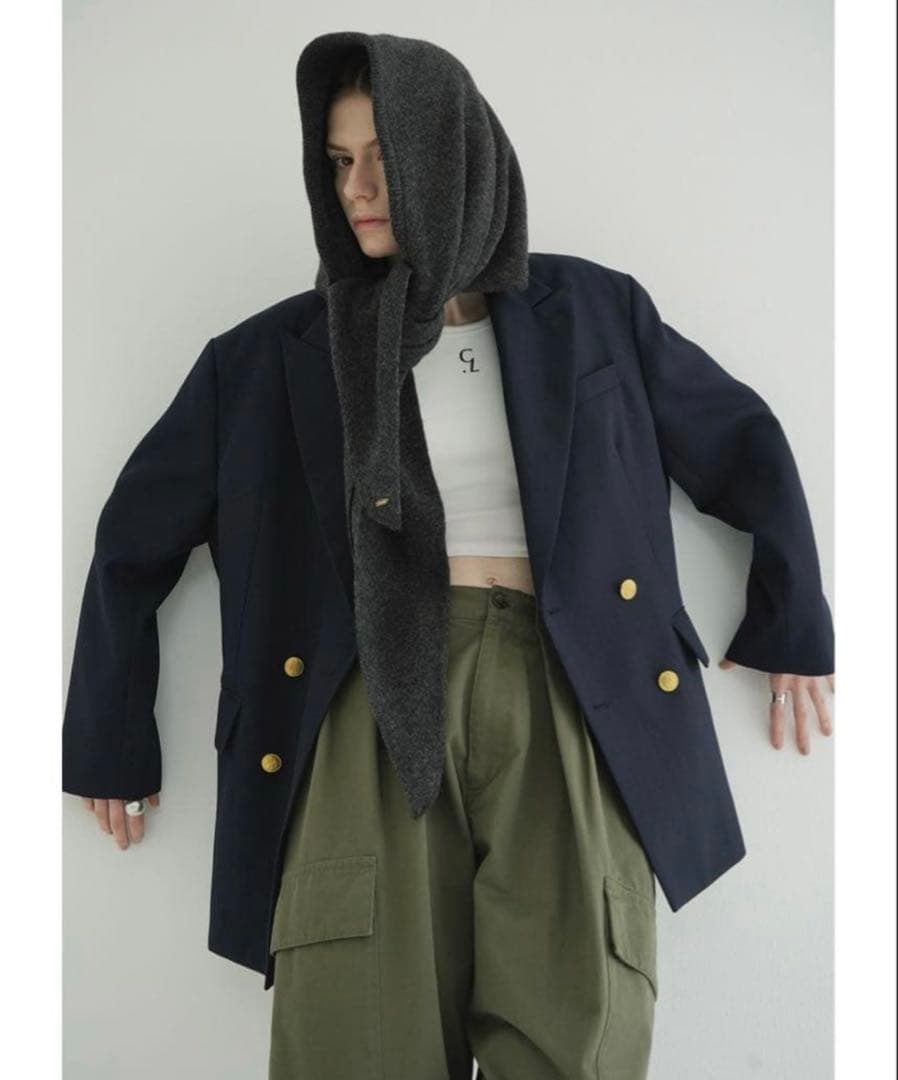 ジャケット・アウター CLANE OVER SHOULDER GOLD BUTTON BLAZER