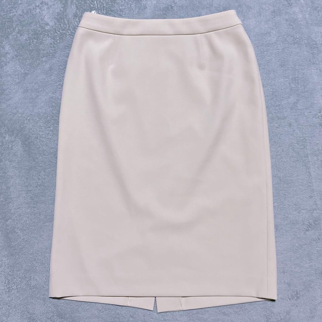 【未使用】INDIVI スーツ ノーカラー スカート 洗濯可能 レディース M