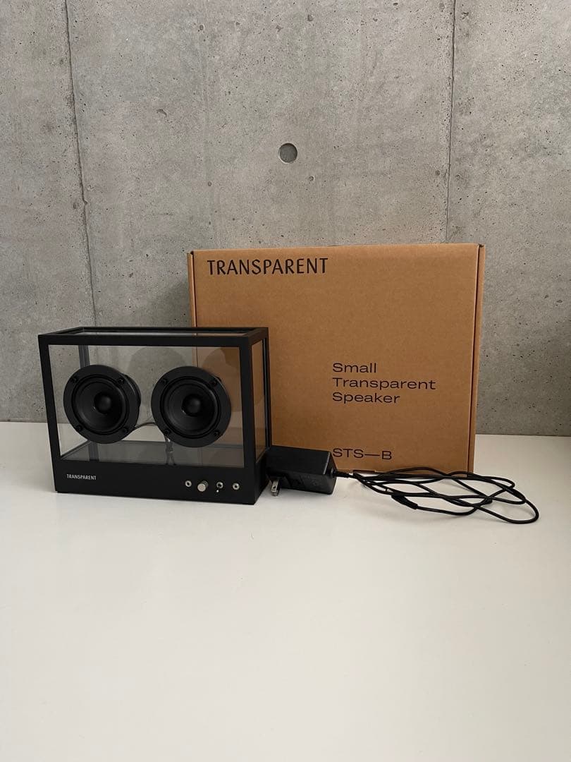 トランスペアレントスピーカー スモール ブラック W268×H203mm