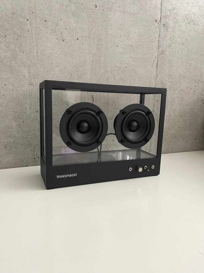 トランスペアレントスピーカー スモール ブラック W268×H203mm