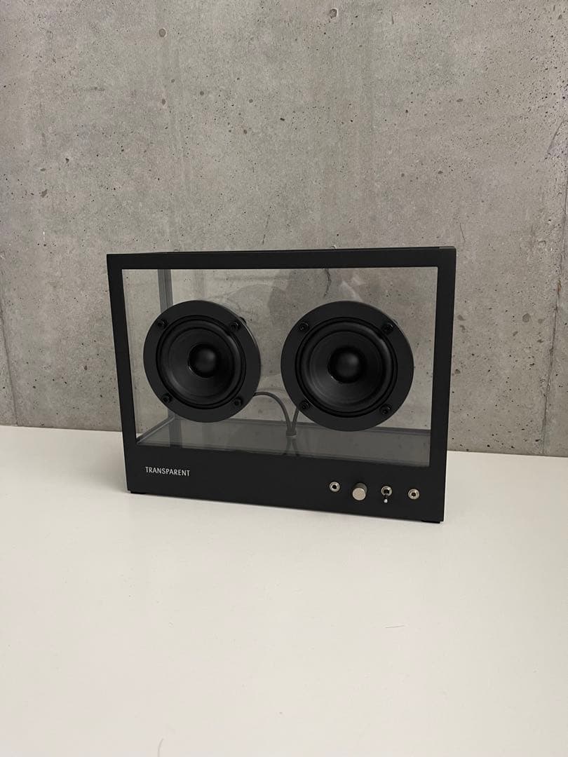 トランスペアレントスピーカー スモール ブラック W268×H203mm