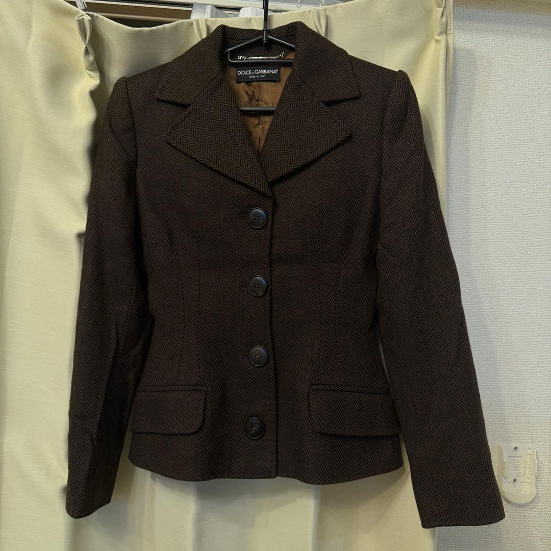 DOLCE&GABBANAドルチェ&ガッバーナ ウール100テーラードジャケット