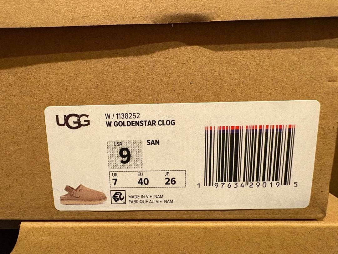 靴 UGG Goldenstar Clog Sand 26