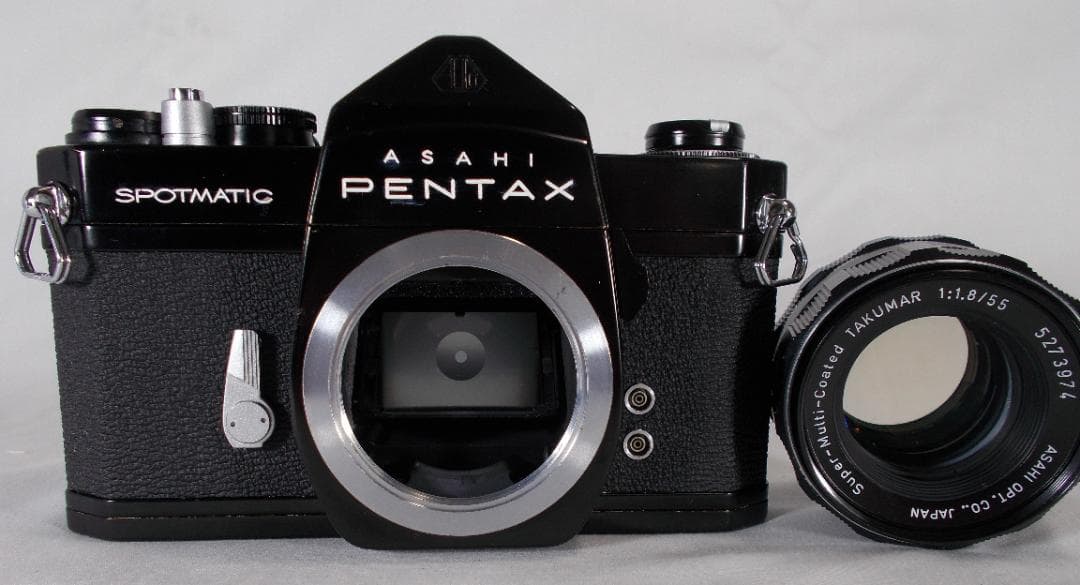 フィルムカメラ 整備済　Pentax SP + レンズ f/1.8　T170