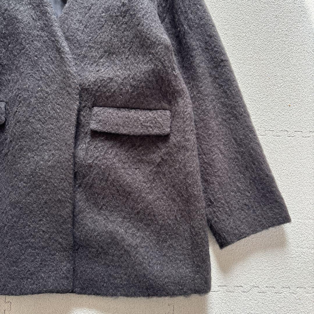 24AW relume ウールモヘヤミックスノーカラージャケット　ブラック