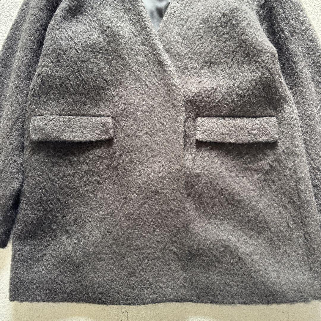 24AW relume ウールモヘヤミックスノーカラージャケット　ブラック