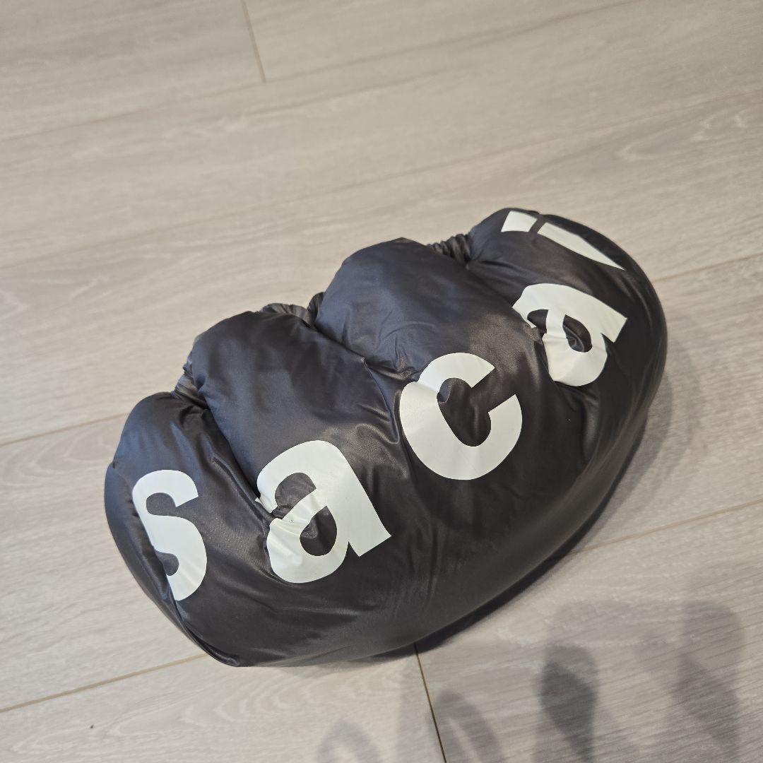 sacai サカイDumpling Bagファーバッグ グレー ボア ナイロン