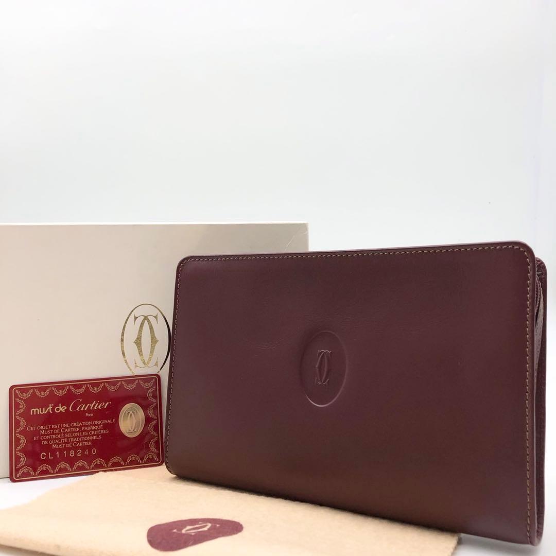 【未使用級 Cartier✨️箱 購入証明カード】 Paris レザー バッグ