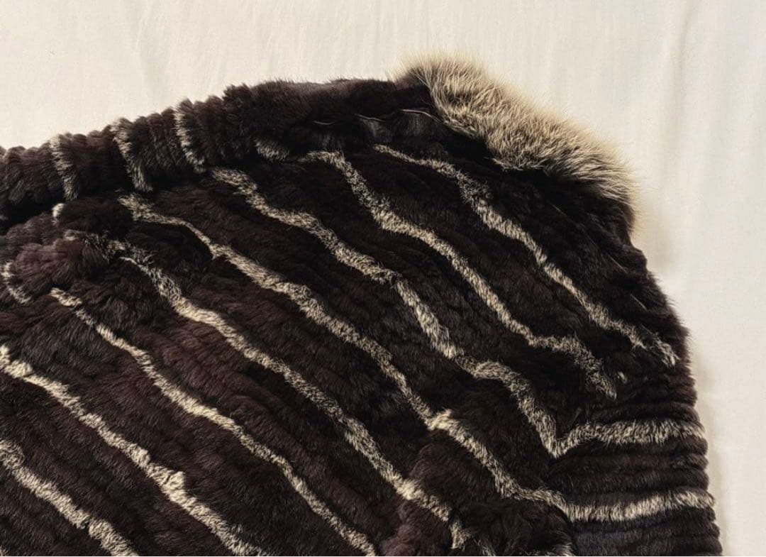 ARBORENTE定価10万程 高木ミンクリバーシブル シルク レッキスラビット