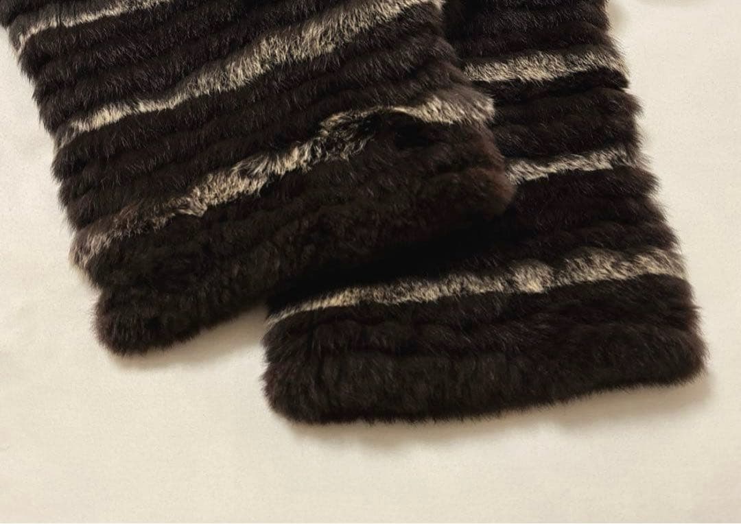 ARBORENTE定価10万程 高木ミンクリバーシブル シルク レッキスラビット