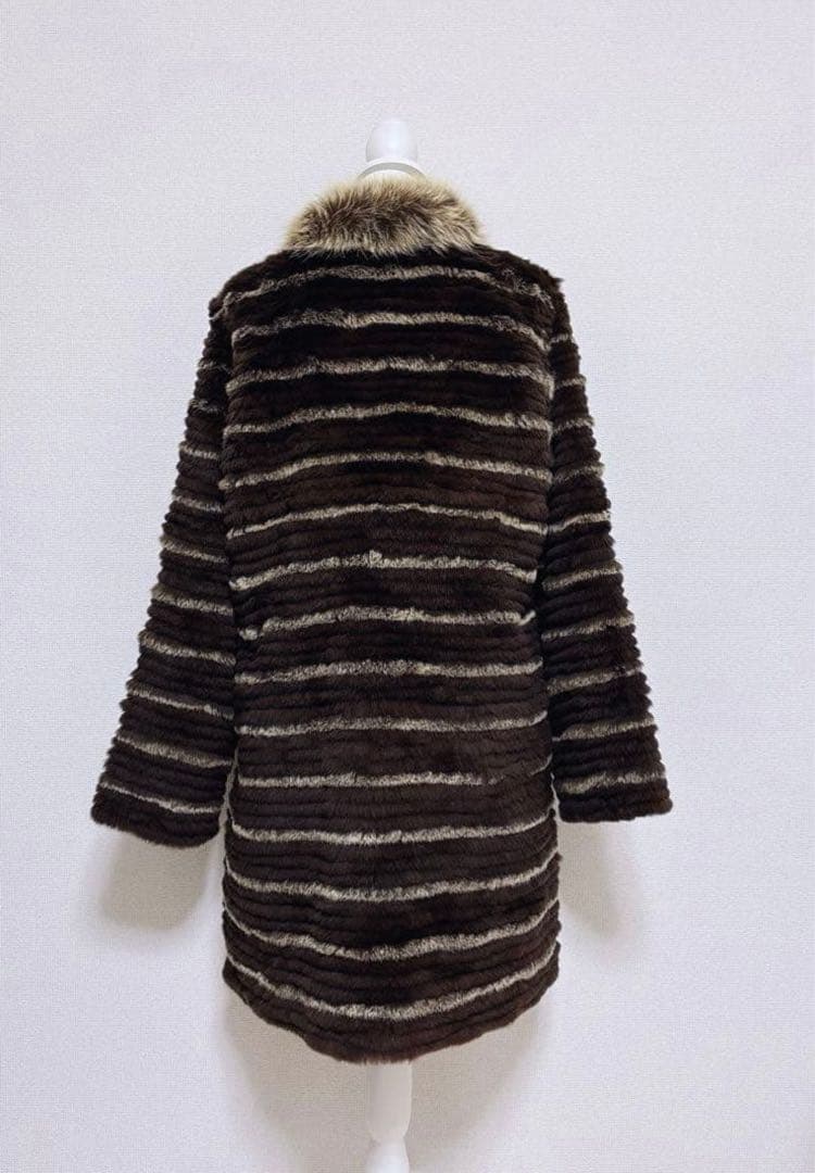 ARBORENTE定価10万程 高木ミンクリバーシブル シルク レッキスラビット