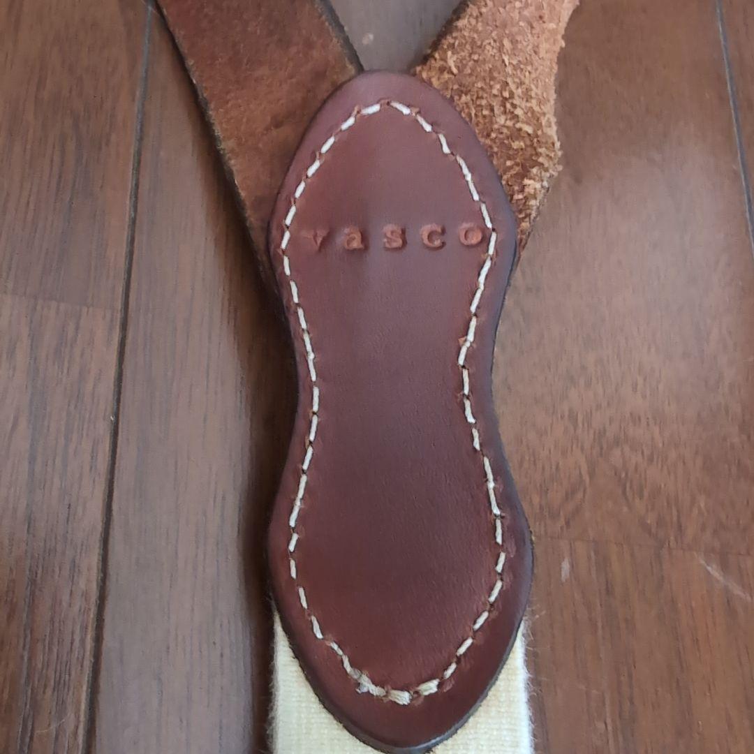 vasco レザーサスペンダー キャメル・ブラウン