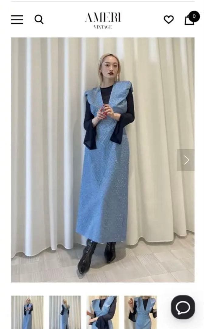 スーツ・フォーマル・ドレス Ameri vintage BALLOON SHOULDER DRESS