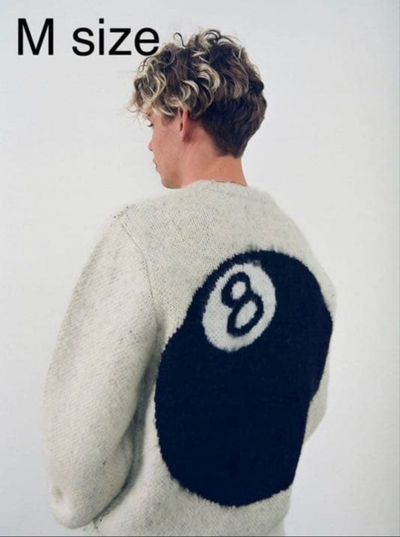 [美品・国内正規品] Stussy 8ボール モヘアニット サイズM