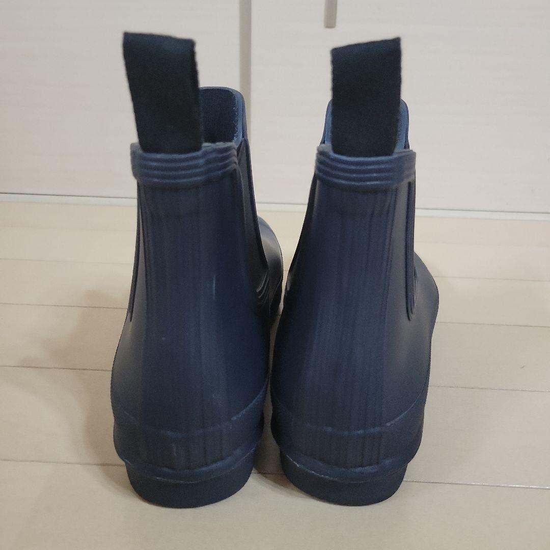 ☆超美品☆HUNTER ネイビー ショートラバーブーツ　２５cm