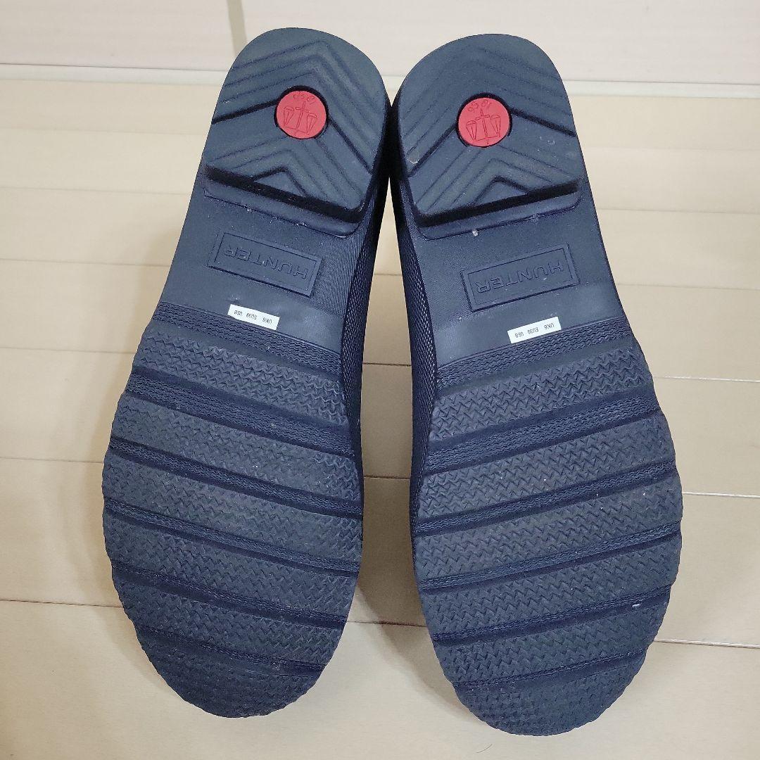 ☆超美品☆HUNTER ネイビー ショートラバーブーツ　２５cm