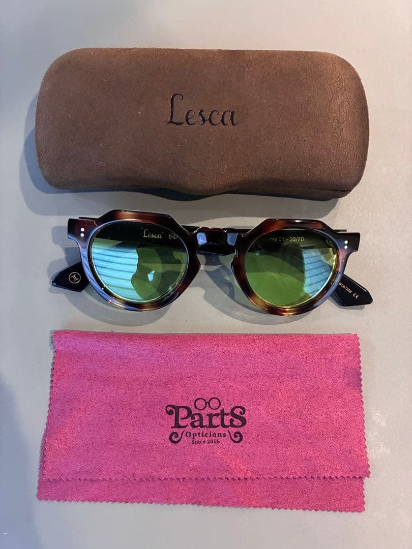 Lesca レスカ クラウンパントXL グリーンレンズ サングラス