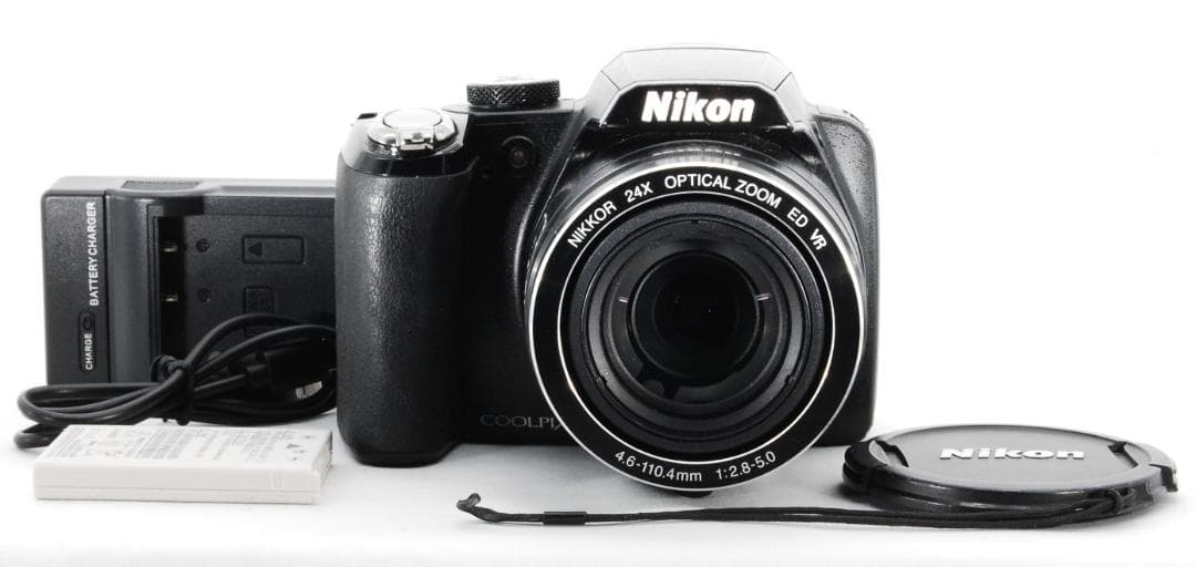 【美品/動作確認済】Nikon Coolpix P90 充電器バッテリー付
