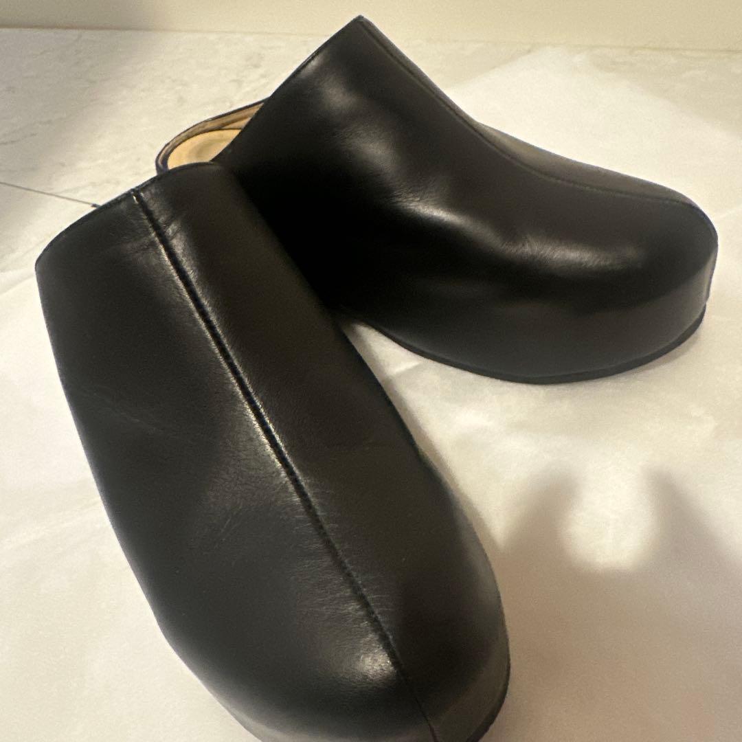 美品CLANE クラネ PLATFORM CLOGS サボ ブラック 37サイズ