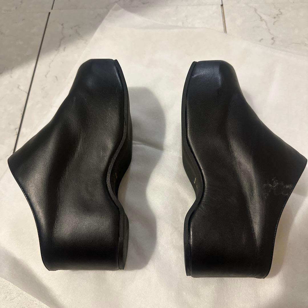 美品CLANE クラネ PLATFORM CLOGS サボ ブラック 37サイズ