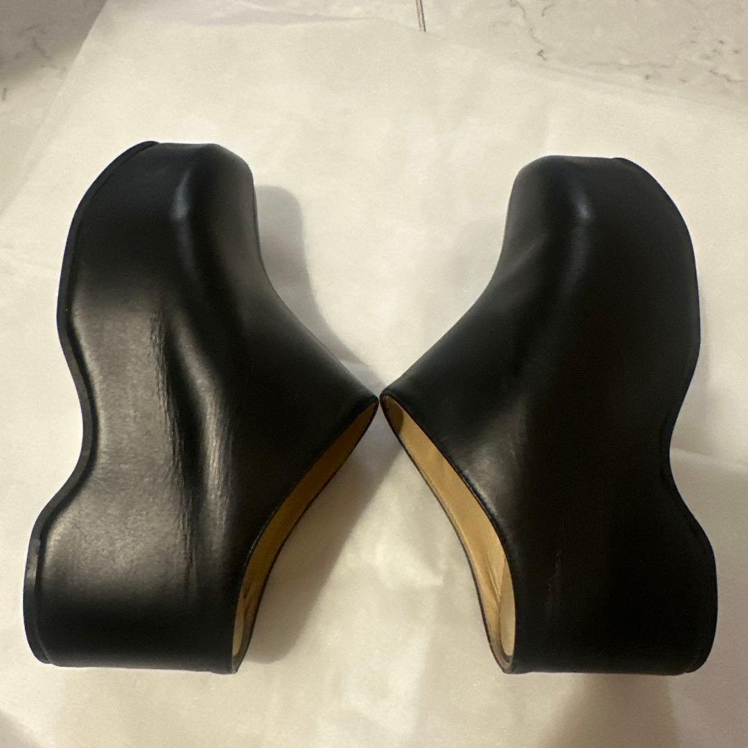 美品CLANE クラネ PLATFORM CLOGS サボ ブラック 37サイズ