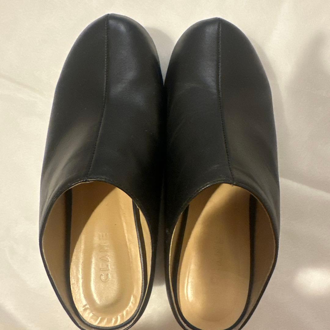 美品CLANE クラネ PLATFORM CLOGS サボ ブラック 37サイズ